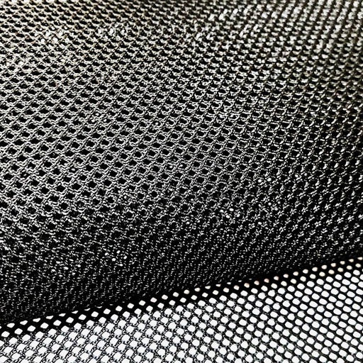 [E07031] Сетка кросовочная 1-слойная 0,6 мм черная (ширина 142 см, плотность 280 г/м2)