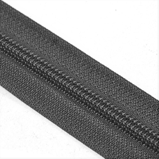 [E04246] Молния-рулон Т7 "Judson" №09 серо-черная