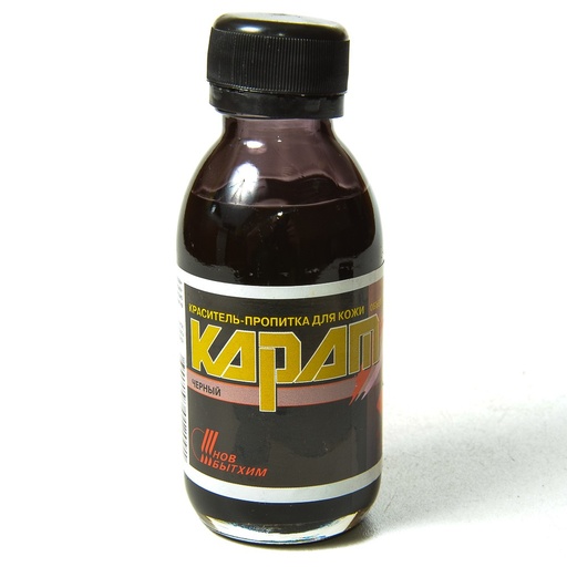 [E01847] Краска для кожи "Карат" 100мл,черная